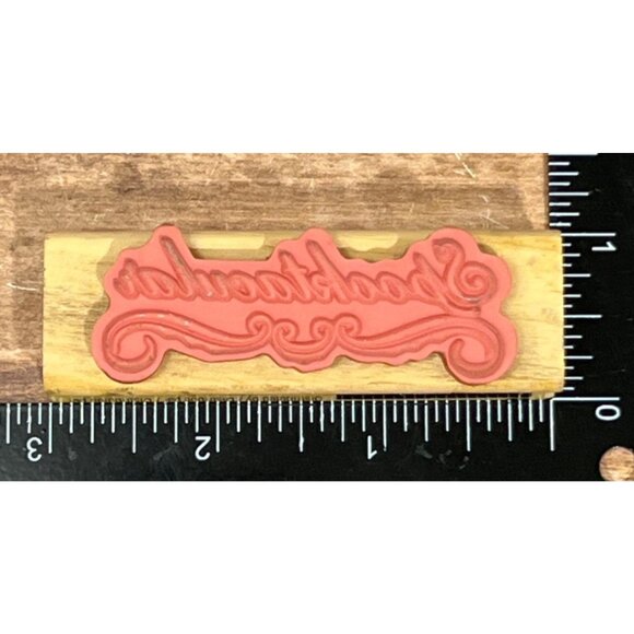 276870 CraftSmart Rubber Mounted Wood Stamp Spooktacular - Picture 5 of 5